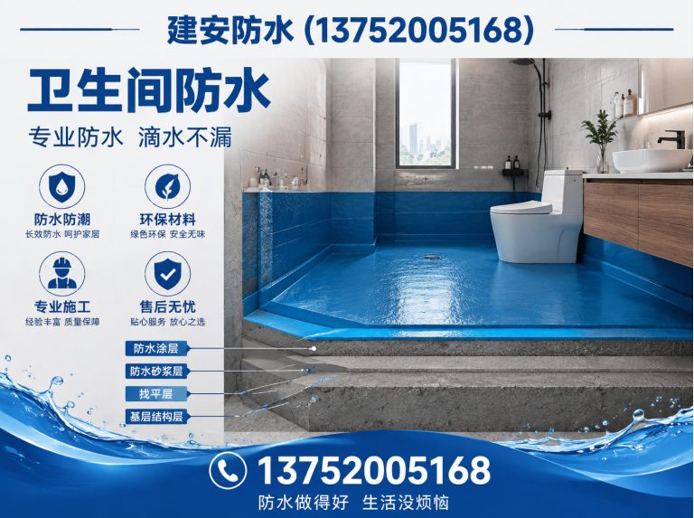 红桥区卫生间防水展示图